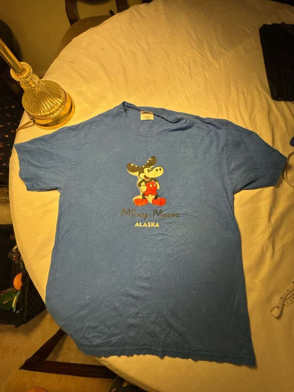 Vintage Disney World TShirt Blue Micky